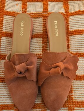 Klub Nico Mules / Suede Size 9  / Color Terracotta